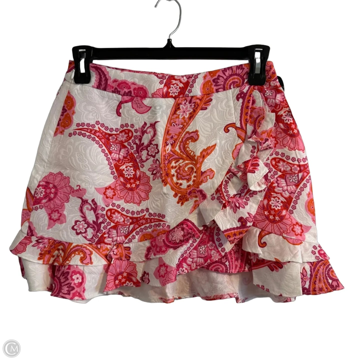 Skirt Mini & Short By Shein In Orange & Pink, Size: M