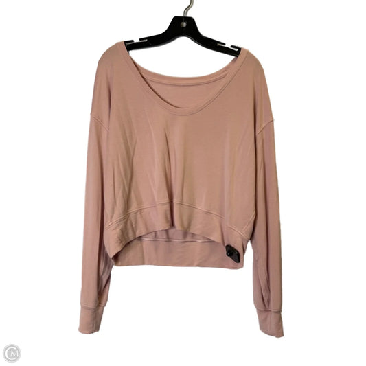 Top Long Sleeve By Lululemon In Pink, Size: M