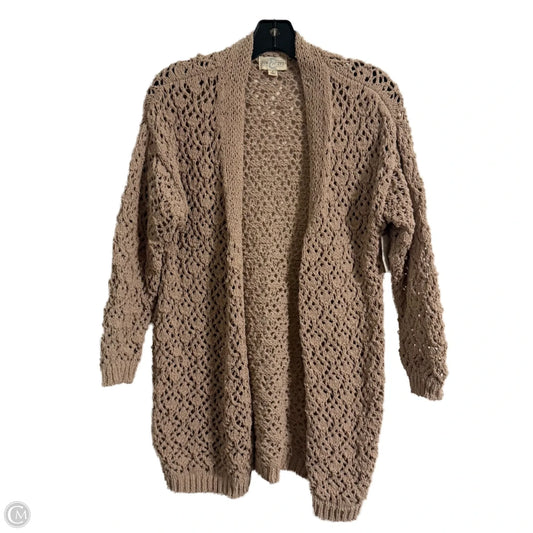 Cardigan By Clothes Mentor In Beige, Size: S