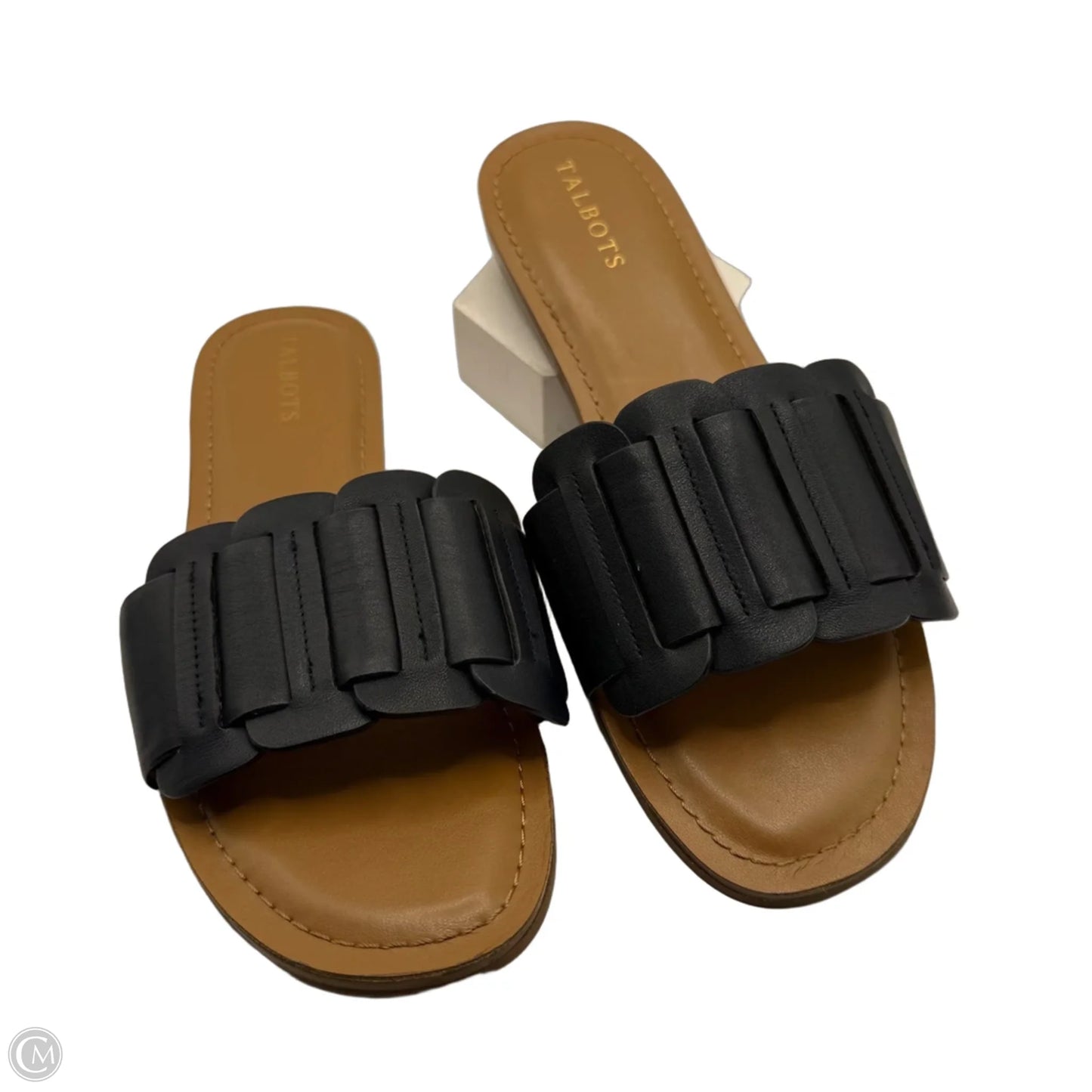 Sandals Flats By Talbots In Black, Size: 8