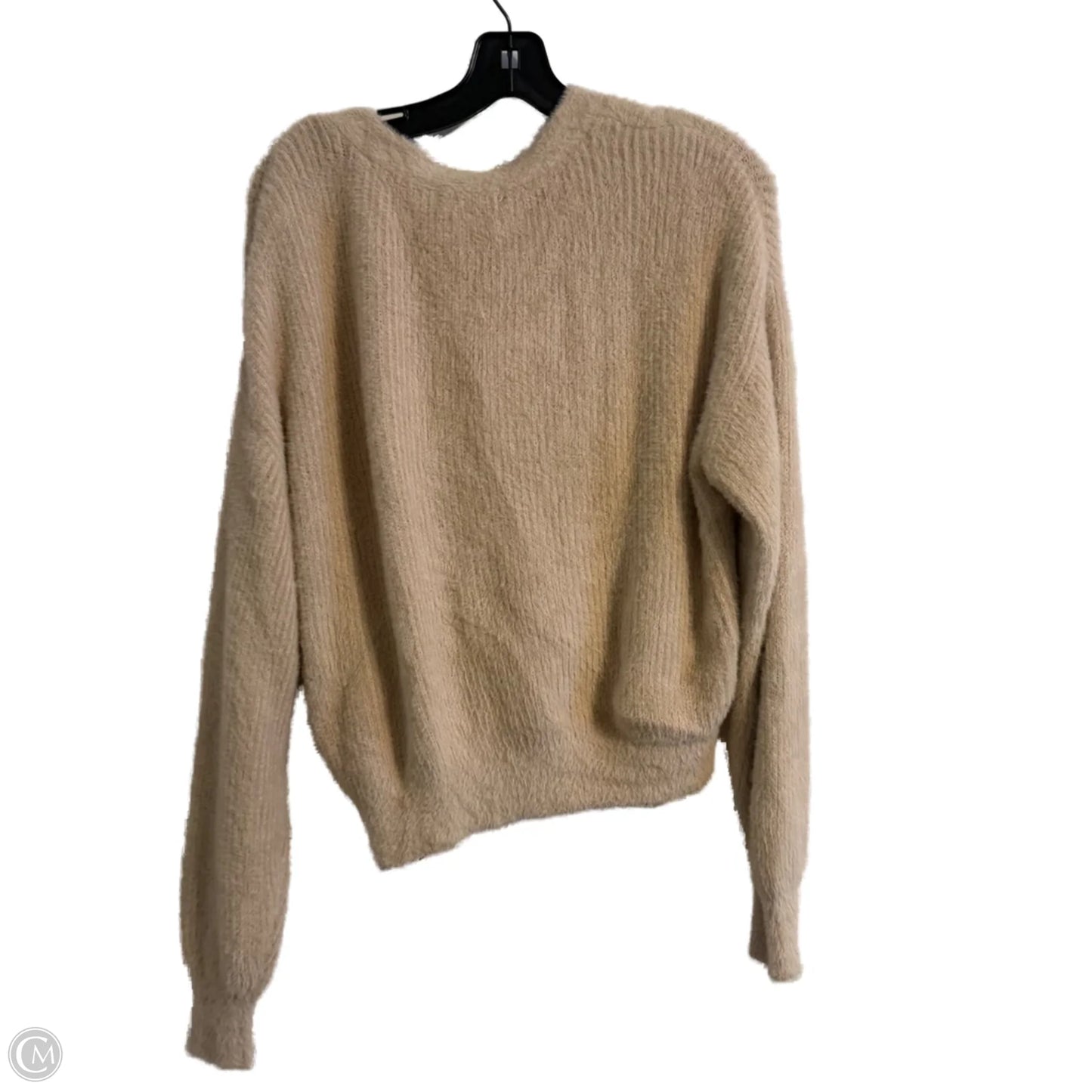 Sweater Cardigan By Steve Madden In Beige, Size: L