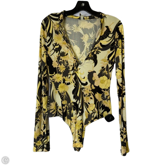 Bodysuit By Free People In Yellow, Size: L