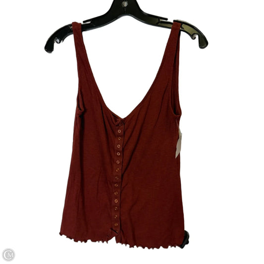 Top Sleeveless By Free People In Red, Size: L