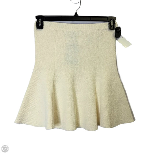 Skirt Mini & Short By H&m In Cream, Size: S
