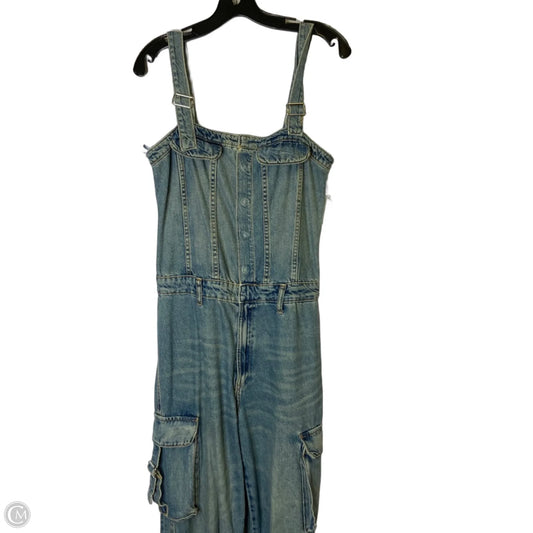 Jumpsuit By Zara In Blue Denim, Size: M