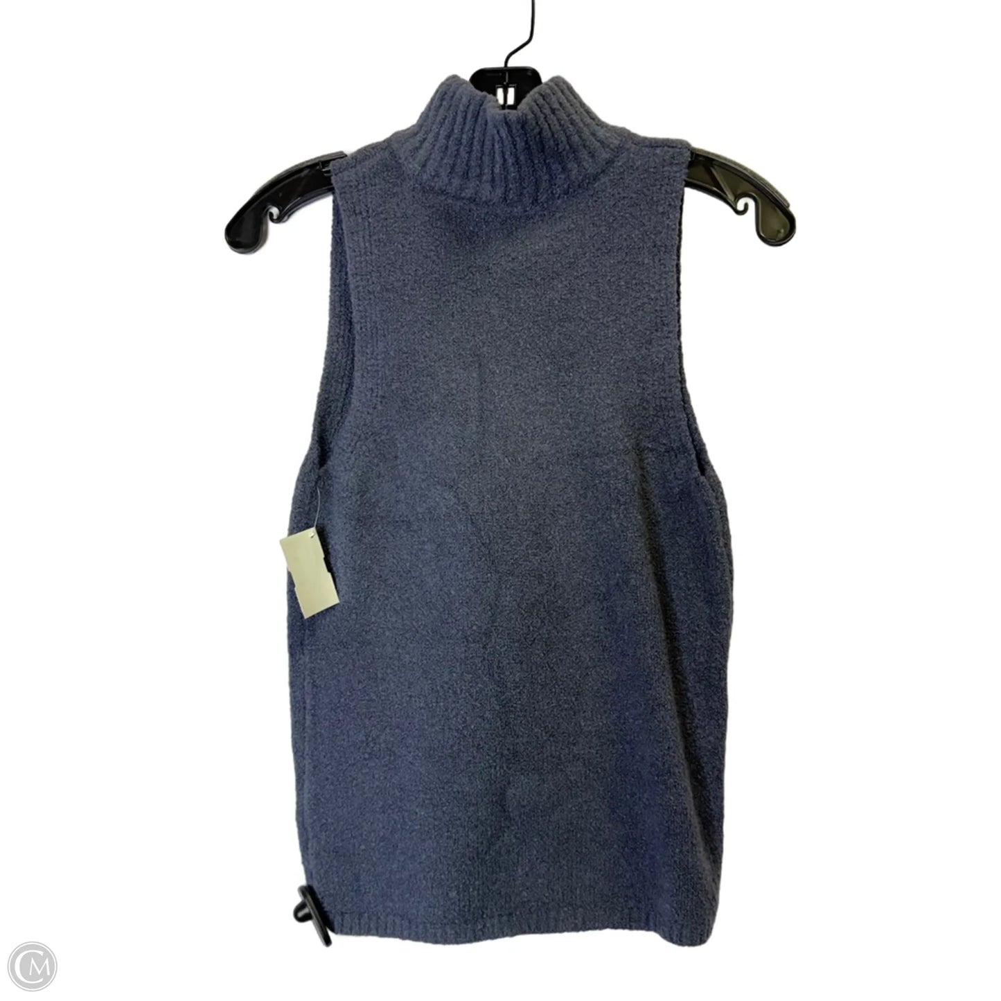 Top Sleeveless By Zara Basic In Blue, Size: M