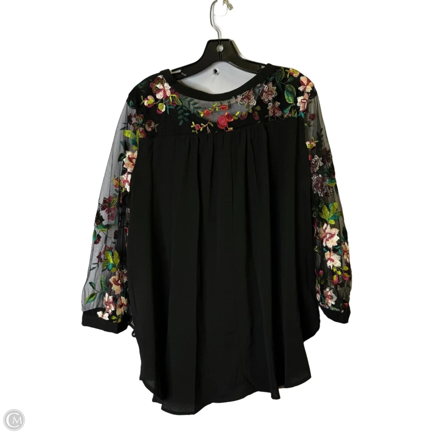 Top Long Sleeve By Umgee In Black, Size: L