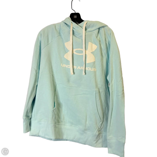 Athletic Sweatshirt Hoodie By Under Armour In Blue, Size: M