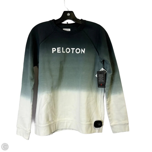 Sweatshirt Crewneck By Peloton In Blue & Grey, Size: S