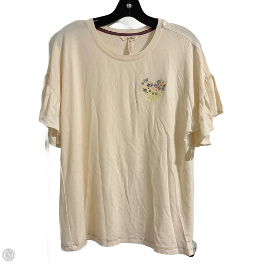 Top Short Sleeve By Matilda Jane In Tan, Size: M