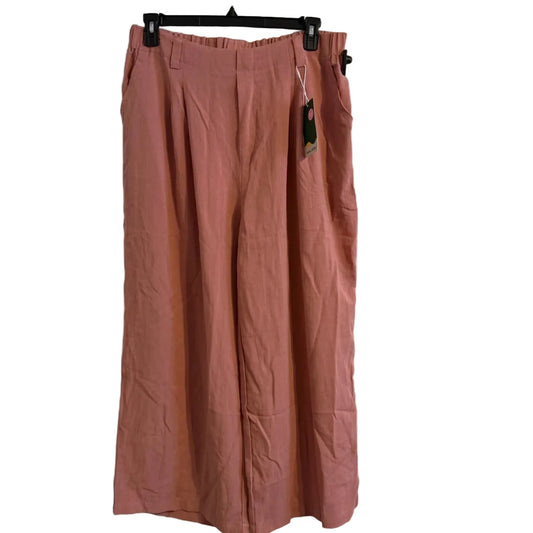 Pants Wide Leg By Halara In Pink, Size: Xl