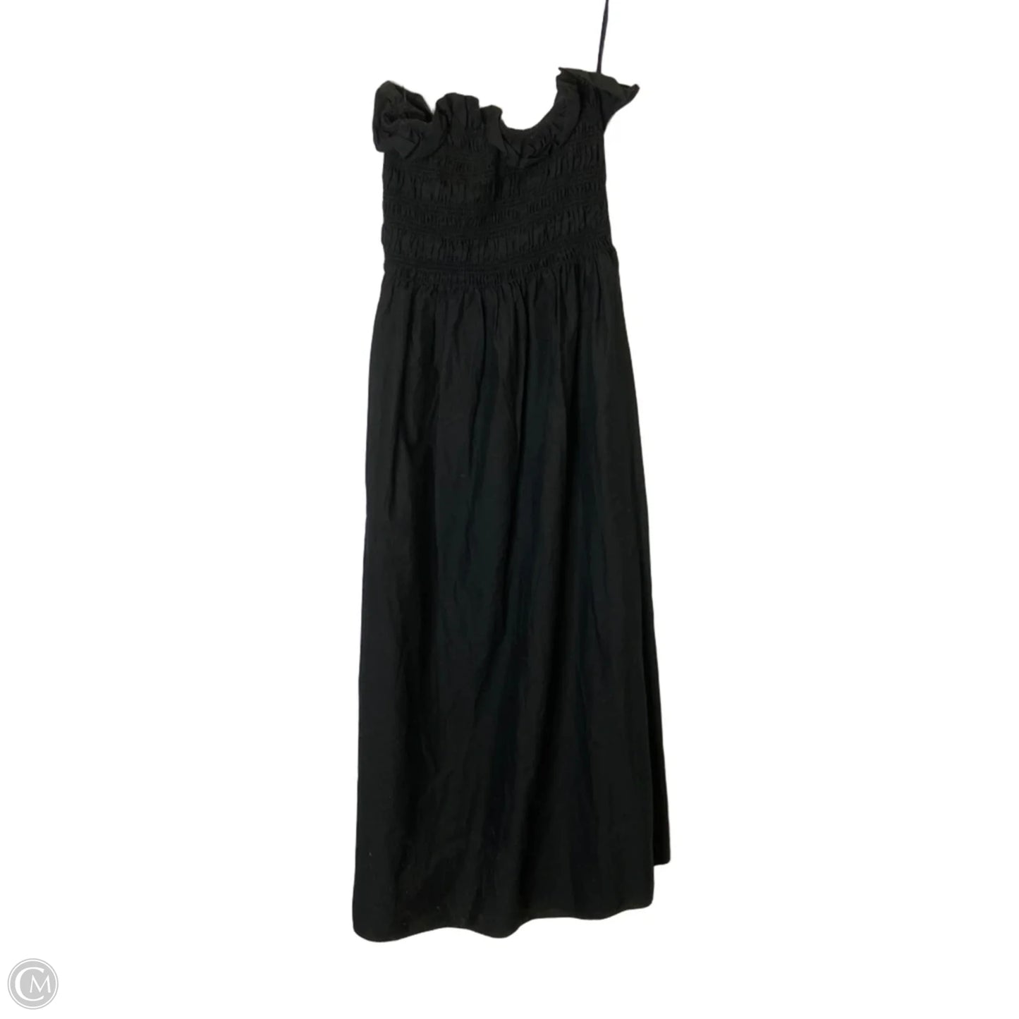Dress Casual Midi By H&m In Black, Size: S