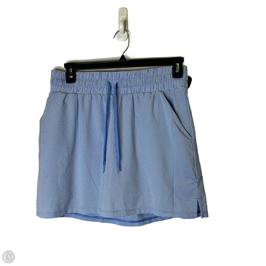 Athletic Skort By Adidas In Blue, Size: L