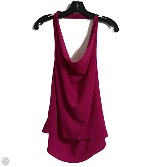 Top Sleeveless By Fabrik In Pink, Size: L