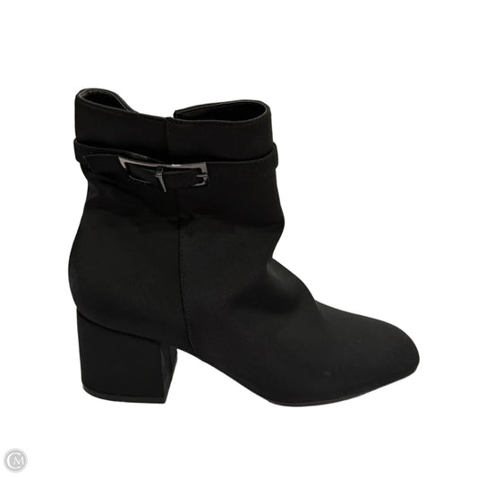 Boots Ankle Heels By Unisa In Black, Size: 9.5