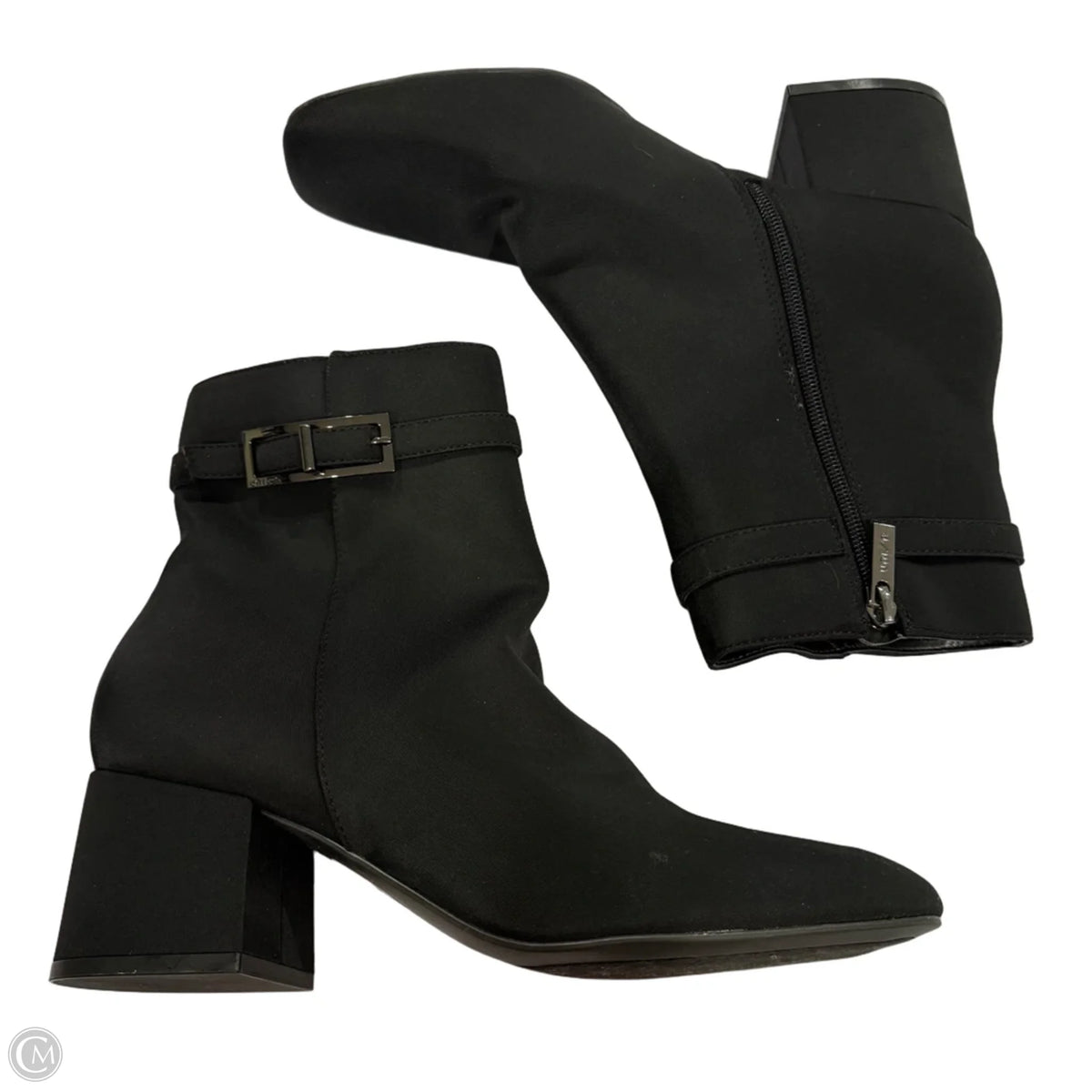 Boots Ankle Heels By Unisa In Black, Size: 9.5