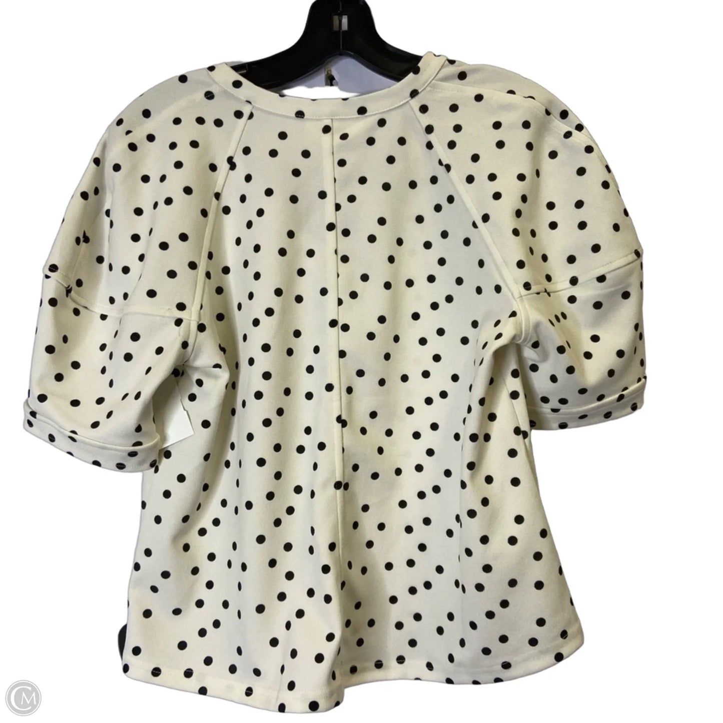 Top Short Sleeve By Melloday In Polkadot Pattern, Size: Xs