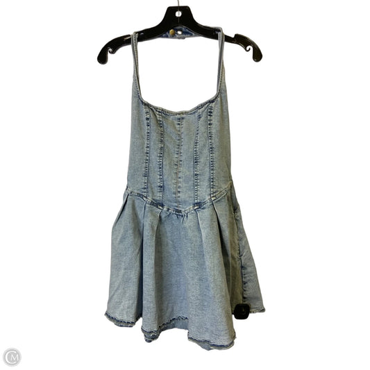 Dress Casual Short By Windsor In Blue Denim, Size: M