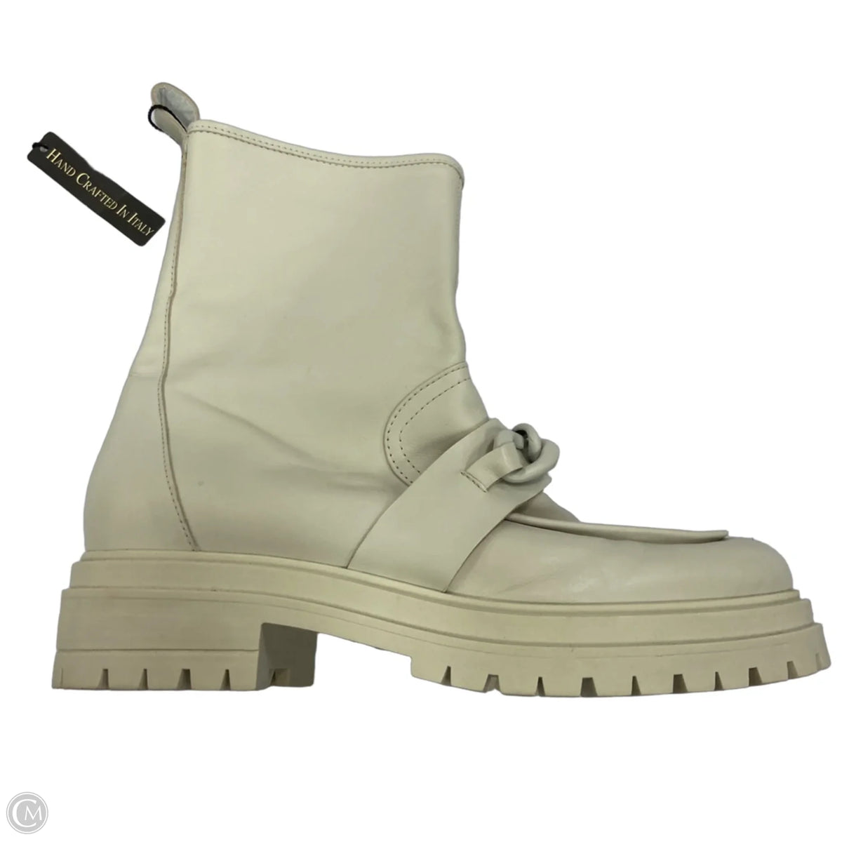 Boots Leather By Clothes Mentor In White, Size: 11