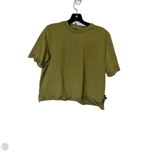 Top Short Sleeve By J. Crew In Green, Size: S