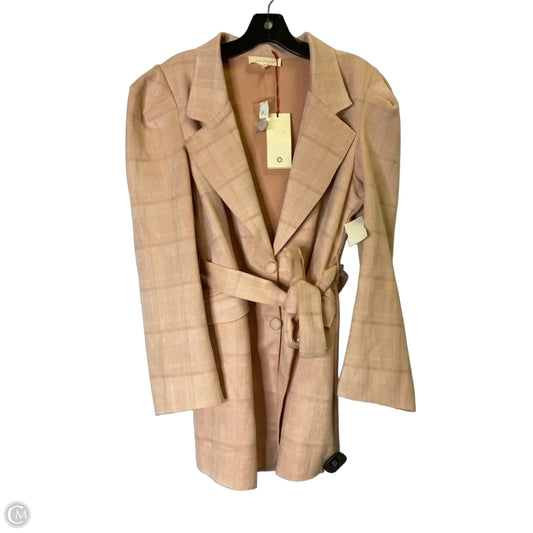 Coat Peacoat By Solitaire In Pink, Size: Xl