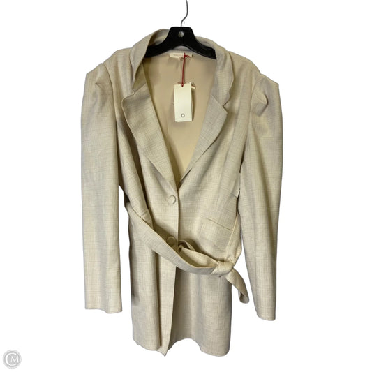 Coat Peacoat By Solitaire In Cream, Size: Xl