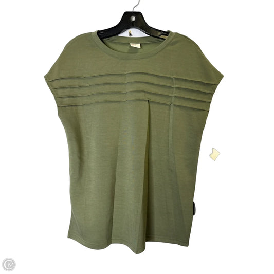 Top Short Sleeve Basic By Wiholl In Green, Size: M