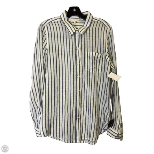 Top Long Sleeve By Lucky Brand In White, Size: M
