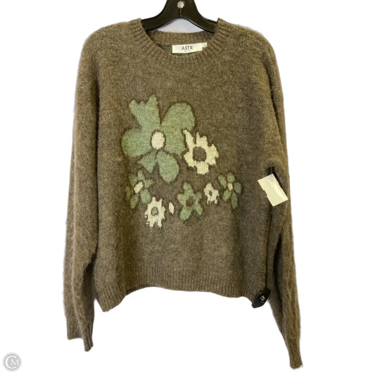 Sweater By Astr The Label In Brown, Size: L