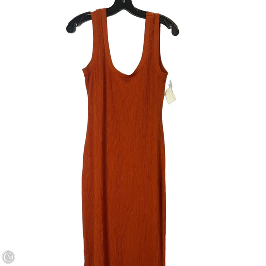 Dress Casual Maxi By Anthropologie In Orange, Size: M