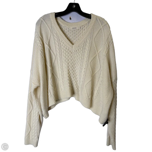 Sweater By Clothes Mentor In Cream, Size: S