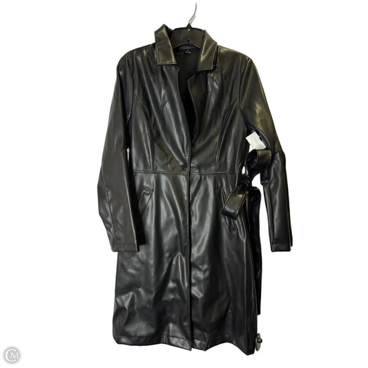 Coat Trench Coat By Cmf In Black, Size: S