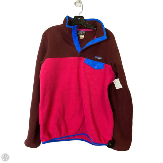 Sweatshirt Collar By Patagonia In Maroon, Size: M