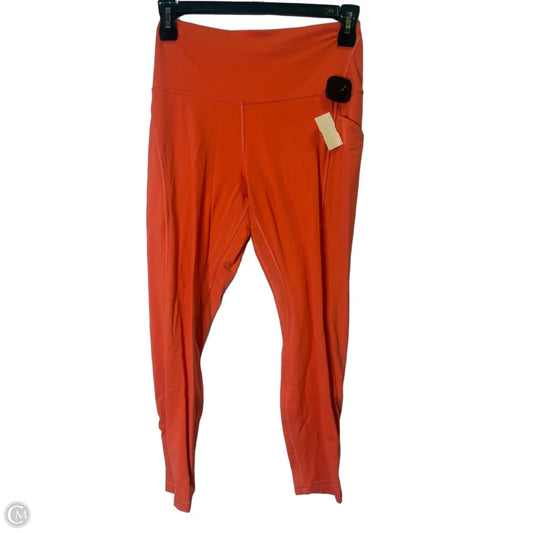 Athletic Leggings By Lululemon In Coral, Size: 10