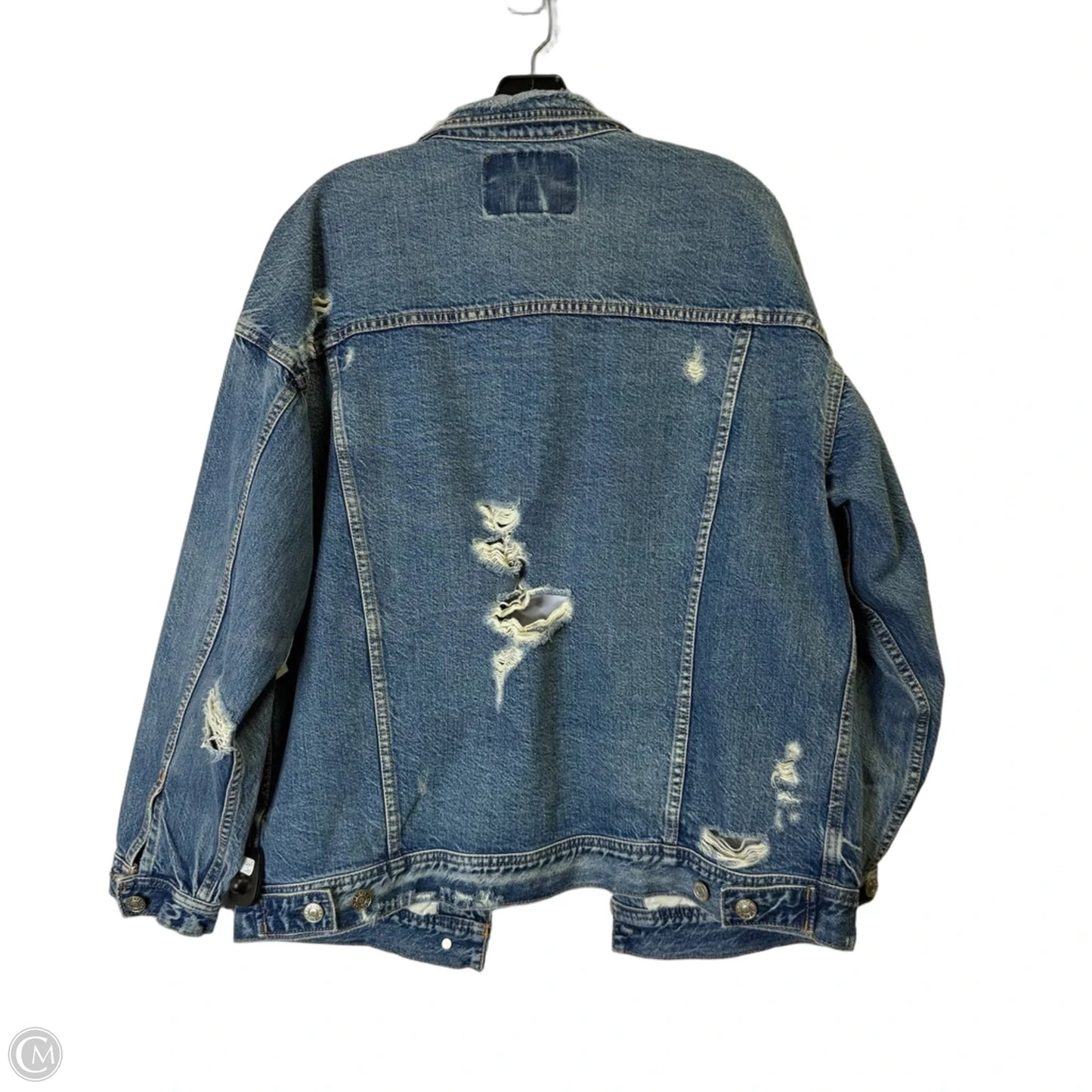 Jacket Denim By American Eagle In Blue Denim, Size: M