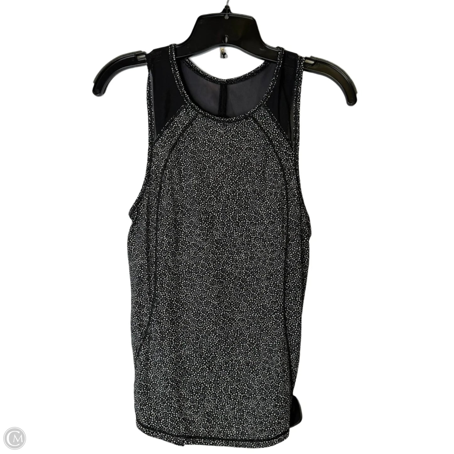 Athletic Tank Top By Lululemon In Black & Grey, Size: S
