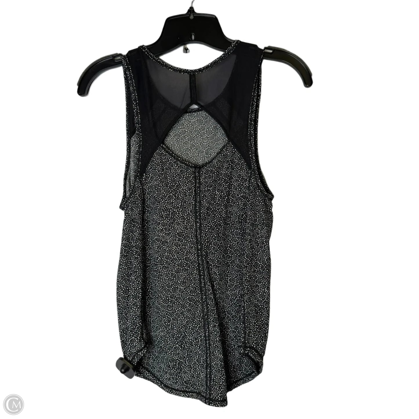 Athletic Tank Top By Lululemon In Black & Grey, Size: S