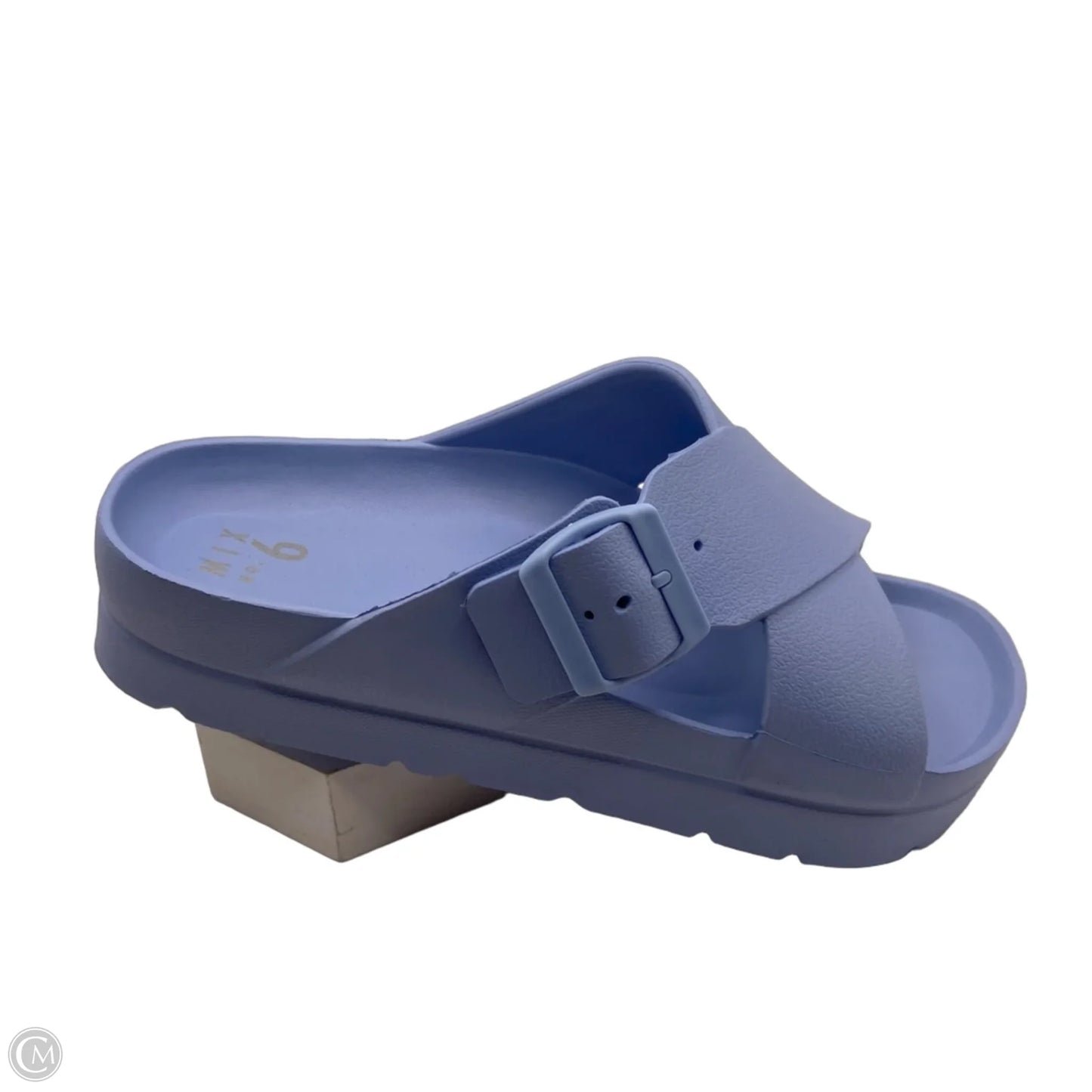 Sandals Heels Platform By Mix No 6 In Blue, Size: 8