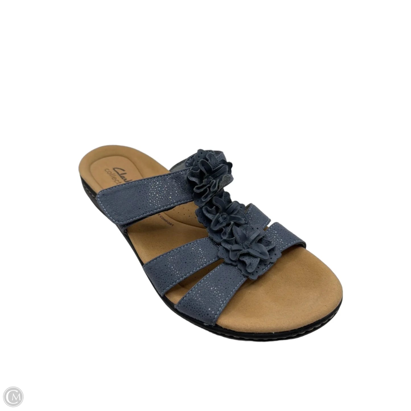 Sandals Flats By Clarks In Blue, Size: 9.5