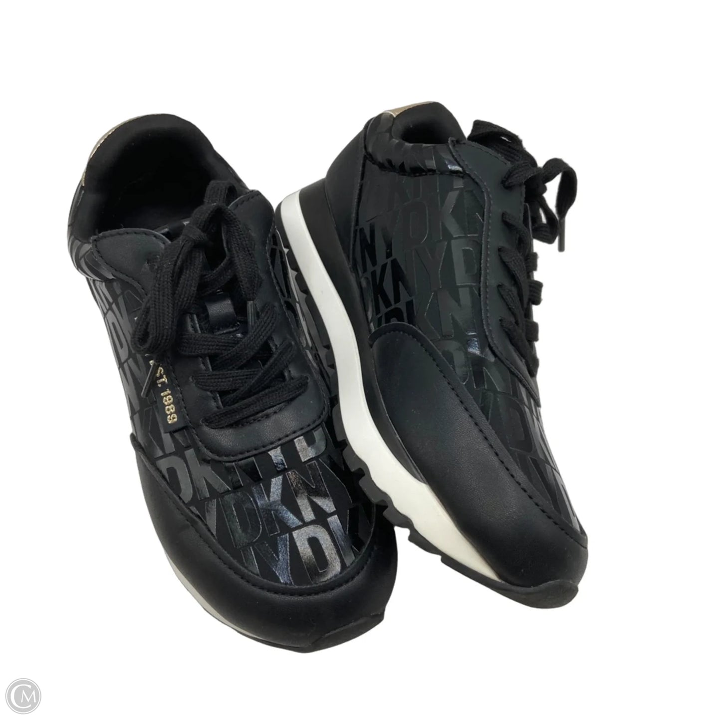 Shoes Sneakers By Dkny In Black, Size: 6.5