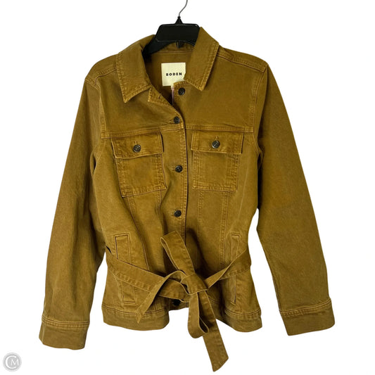 Jacket Denim By Boden In Brown, Size: 10