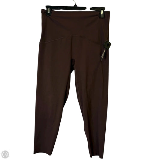 Athletic Leggings By Spanx In Brown, Size: 1x