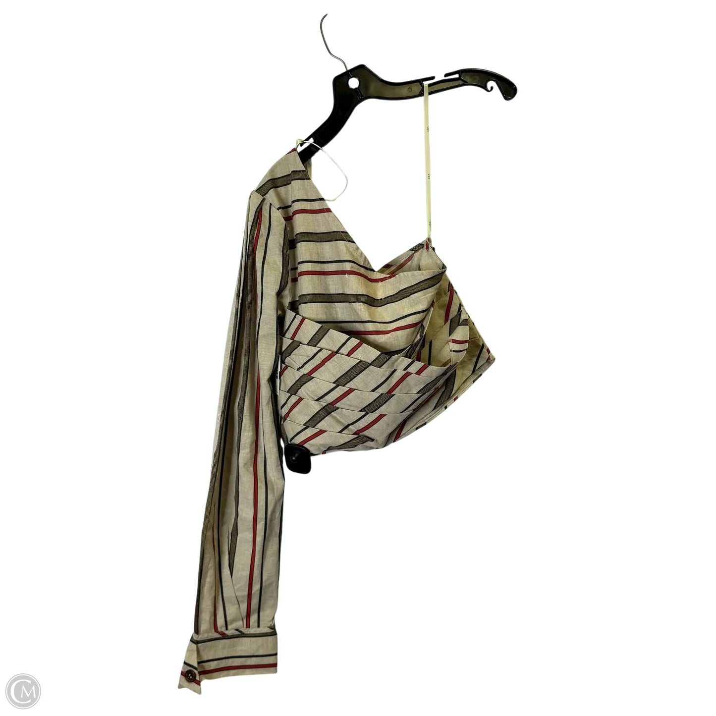 Top Long Sleeve By Joa In Striped Pattern, Size: M