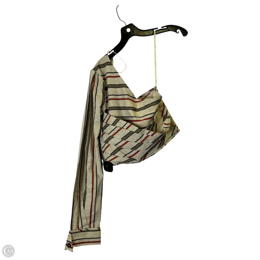 Top Long Sleeve By Joa In Striped Pattern, Size: M