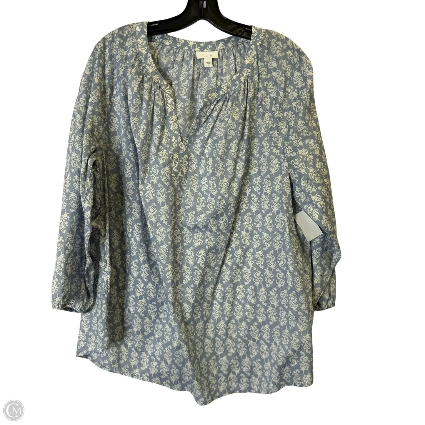 Top Long Sleeve By Pure Jill In Blue, Size: 2x