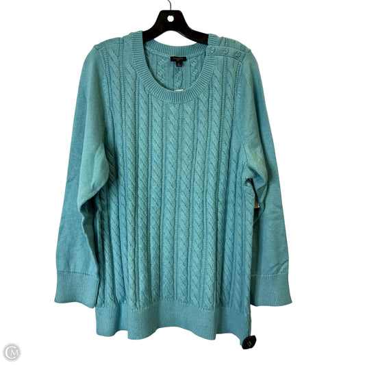 Sweater By Talbots In Blue, Size: 2x