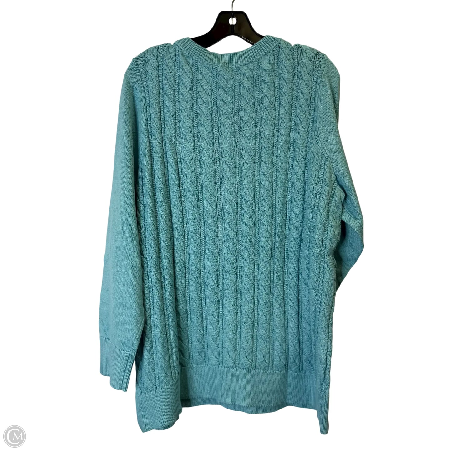 Sweater By Talbots In Blue, Size: 2x