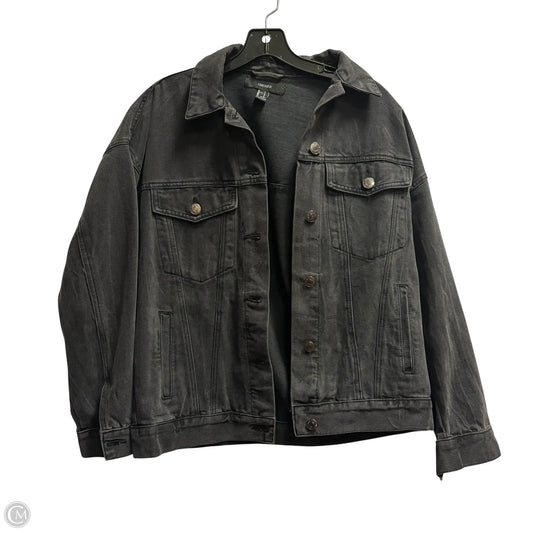 Jacket Denim By Forever 21 In Black, Size: S