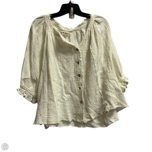 Top Short Sleeve By We The Free In Cream, Size: S