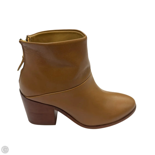 Boots Ankle Heels By Clothes Mentor In Brown, Size: 8